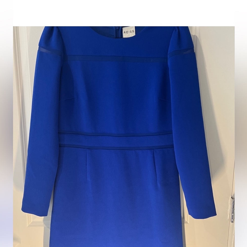 Reiss Cobalt blue Gigi dress with sheer panels . Size US 2